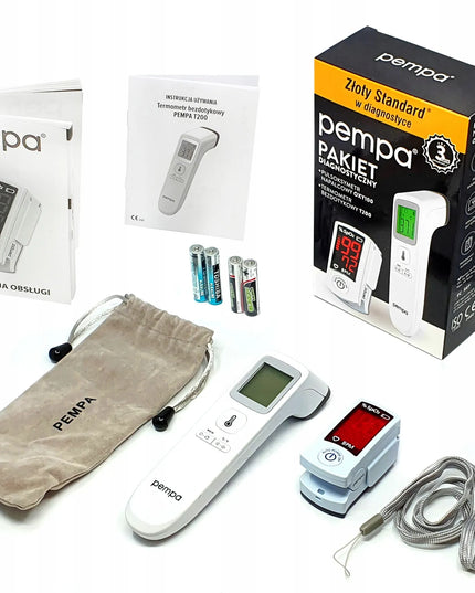 PEMPA T200 bekontaktis termometras ir OXY100 pulsoksimetras