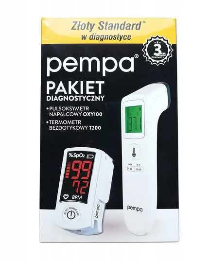 PEMPA T200 bekontaktis termometras ir OXY100 pulsoksimetras