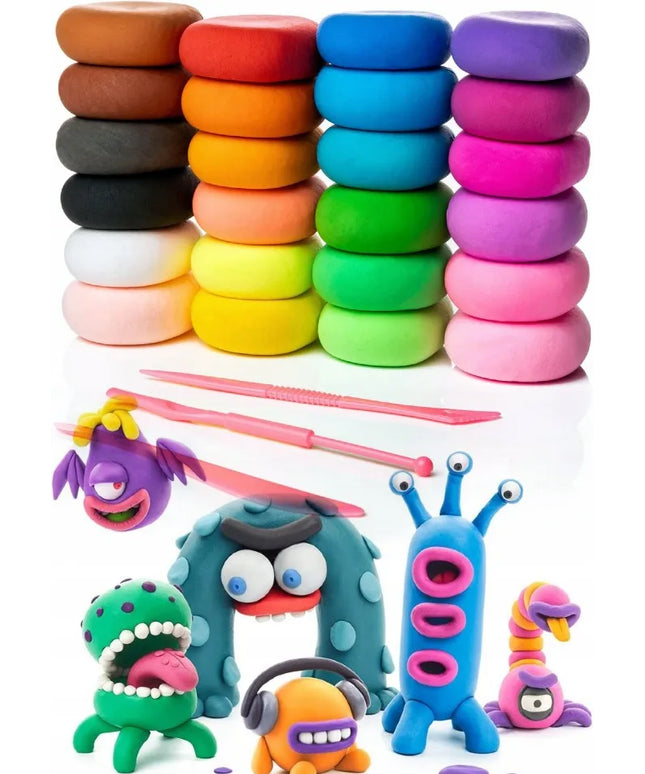 Piankolinas „Toys“ – polimerinis modelinas, sensorinė plastilino masė, 48 vnt.