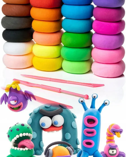 Piankolinas „Toys“ – polimerinis modelinas, sensorinė plastilino masė, 48 vnt.