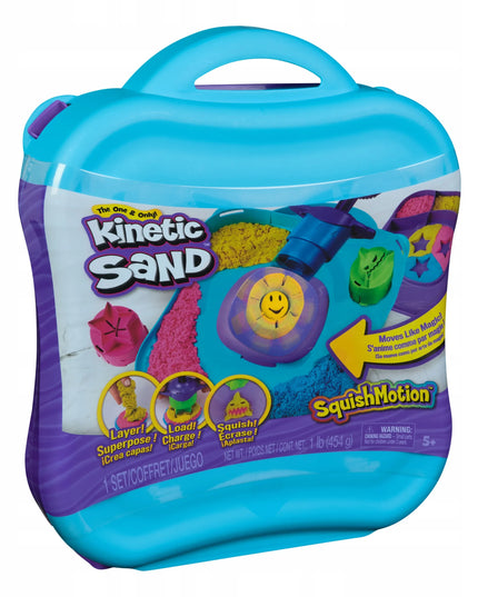 KINETINIS SMĖLIS „KINETIC SAND“ – 3 SPALVOS, FORMELĖS LAGAMINĖLYJE IR PRIEDAI, 454 G