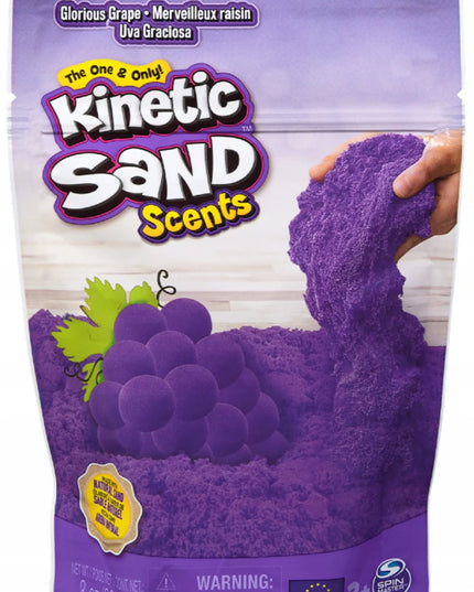 SPIN MASTER Kinetic Sand violetinis vynuogių kvapo kinetinis smėlis, 228 g