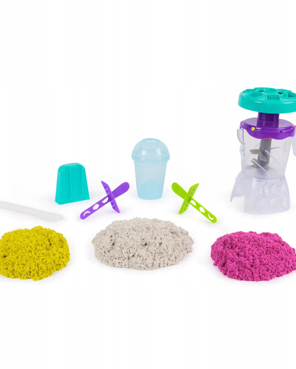 „Kinetic Sand“ kinetinis smėlis „Ledų desertai“ su maišytuvu, 3 spalvos, 18 formų
