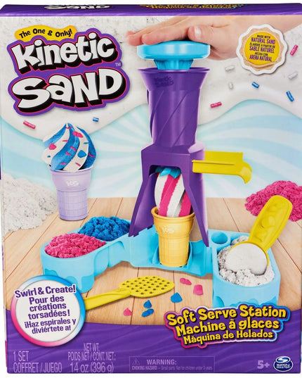 „Kinetic Sand“ kinetinio smėlio ledų kioskelis su ledų gaminimo stotele ir priedais