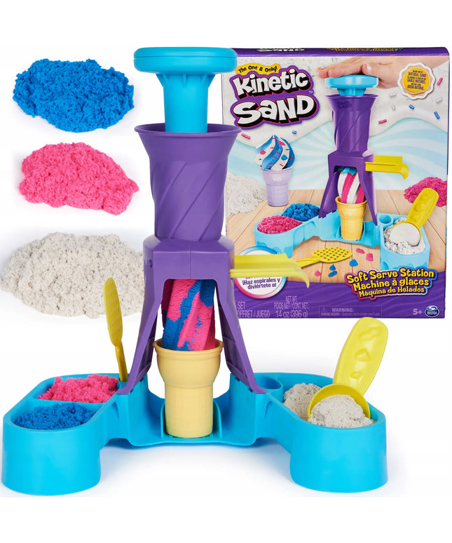 „Kinetic Sand“ kinetinio smėlio ledų kioskelis su ledų gaminimo stotele ir priedais