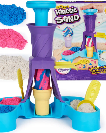 „Kinetic Sand“ kinetinio smėlio ledų kioskelis su ledų gaminimo stotele ir priedais