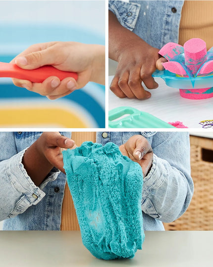 Kinetinio smėlio rinkinys „Kinetic Sand Ultimate Sandisfying Set“ su formelėmis ir priedais, 907 g