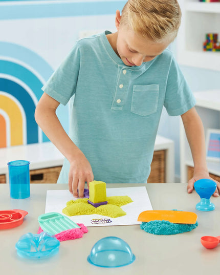 Kinetinio smėlio rinkinys „Kinetic Sand Ultimate Sandisfying Set“ su formelėmis ir priedais, 907 g