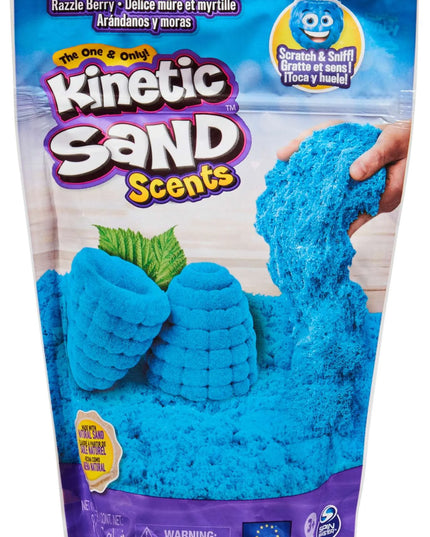 Mėlynas kvapnus kinetinis smėlis „Kinetic Sand Scents“, uogų aromato, 227 g