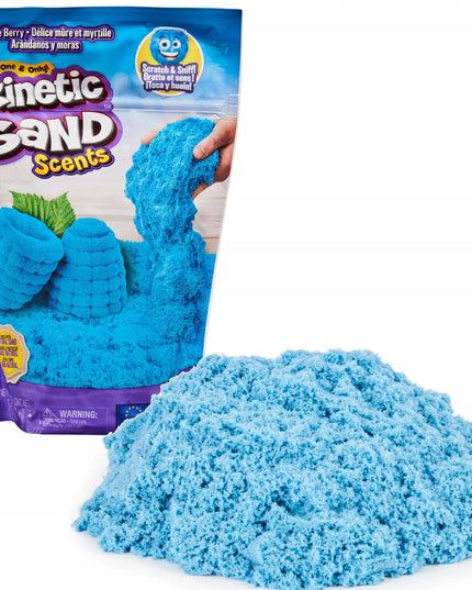 Mėlynas kvapnus kinetinis smėlis „Kinetic Sand Scents“, uogų aromato, 227 g