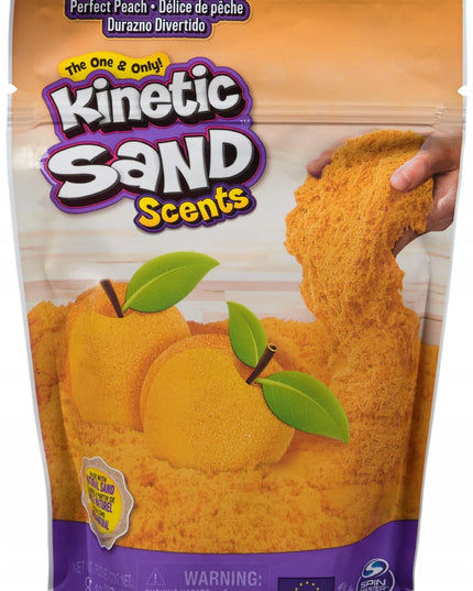 „Kinetic Sand Scents“ oranžinis kinetinis smėlis, persikų kvapo, 227 g