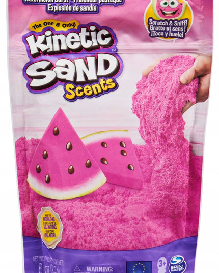 „Kinetic Sand“ rožinis, arbūzais kvepiantis kinetinis smėlis, 228 g