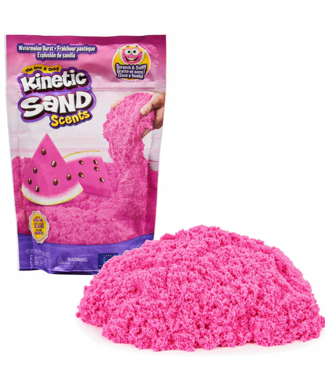 „Kinetic Sand“ rožinis, arbūzais kvepiantis kinetinis smėlis, 228 g
