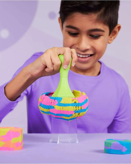 Kinetinio smėlio rinkinys „Squish n’ Create“ su priedais, 382 g