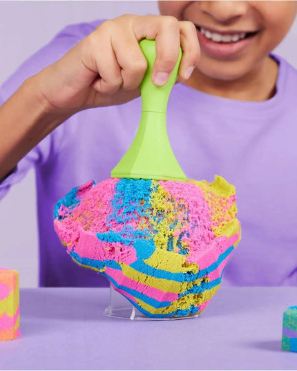 Kinetinio smėlio rinkinys „Squish n’ Create“ su priedais, 382 g