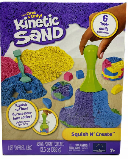 Kinetinio smėlio rinkinys „Squish n’ Create“ su priedais, 382 g