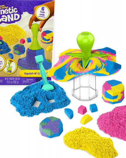 Kinetinio smėlio rinkinys „Squish n’ Create“ su priedais, 382 g