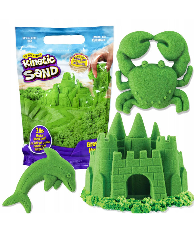 Žalias kinetinis smėlis „Kinetic Sand“ „Ryškios spalvos“, 930 g