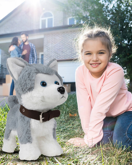 Interaktyvus Husky šuniukas, valdomas balsu, lietimu ir pulteliu