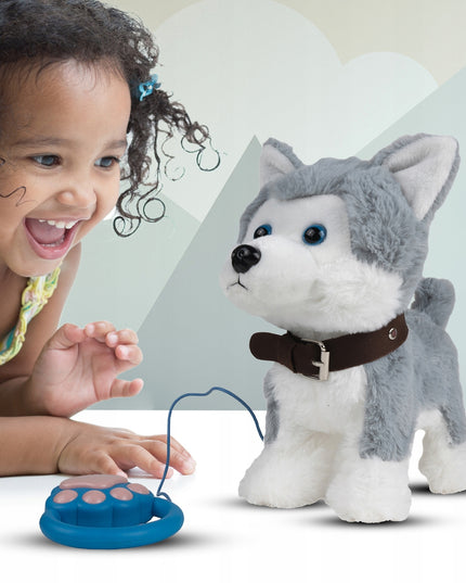Interaktyvus Husky šuniukas, valdomas balsu, lietimu ir pulteliu