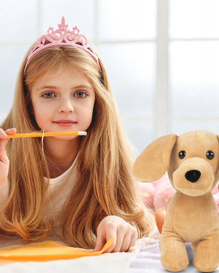 Šuniukas Minkštas Mielas Pliušinis Žaisliukas Rankinėje