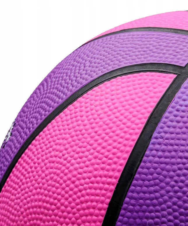 Vaikiškas krepšinio kamuolys Meteor LAYUP #4 guminis 3-10 metų vaikams