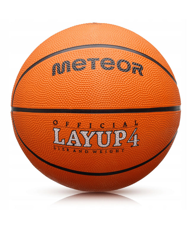 Krepšinio kamuolys vaikams 3-10 metų Meteor Layup #4 guminis