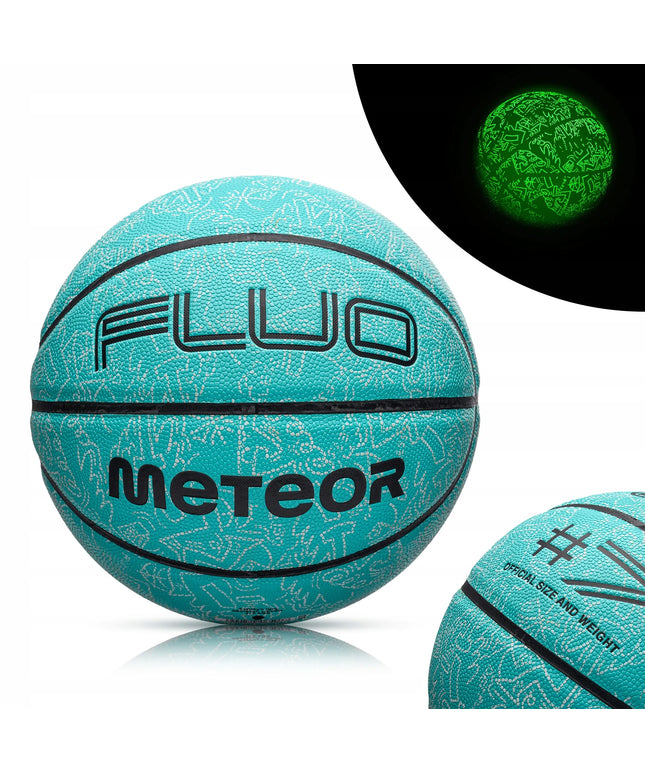 Krepšinio kamuolys Meteor Fluo vyriškas #7 fluorescencinis švytintis