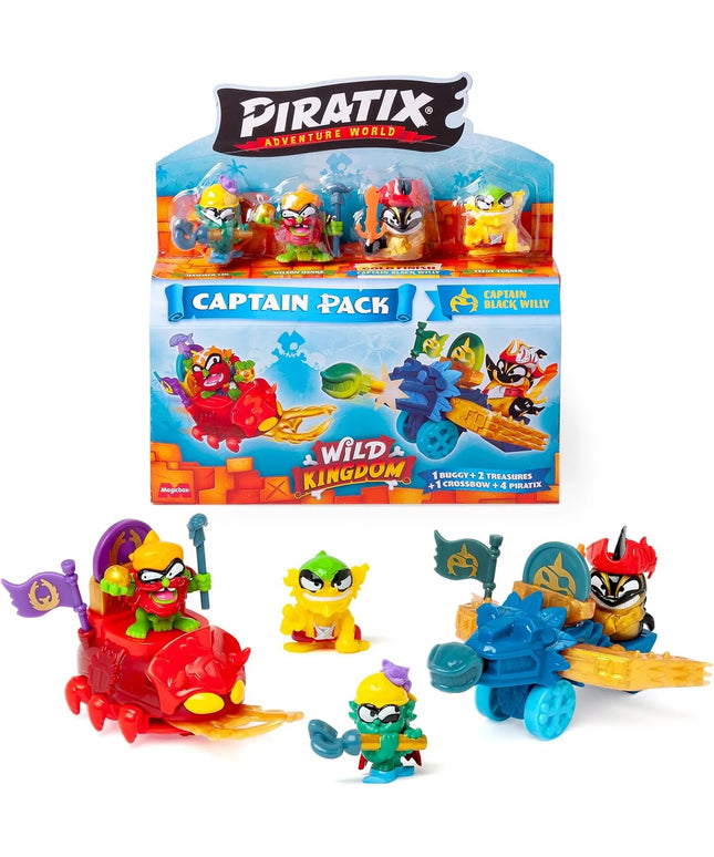 PIRATIX Wild Kingdom Kapitan Pak – piratų nuotykių figūrėlių rinkinys