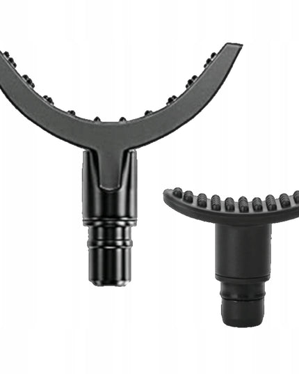 Masažinis pistoletas nugarai ir kūnui, masažuoklis MASSAGE GUN PRO rinkinys su 10 antgalių