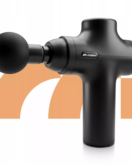 Nugaros, kūno ir pėdų masažo pistoletas Maltec BodyBeat Go su dėklu ir 6 antgaliais