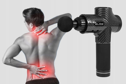 Masažinis pistoletas nugarai, kūnui, pėdoms. Masuoklis. MASSAGE GUN PRO su 10 antgalių