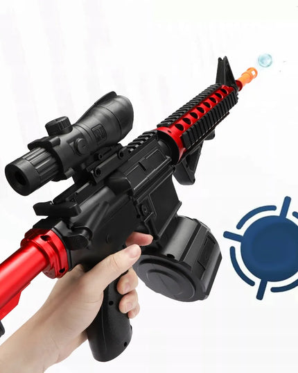 Automatinis žaislinis M4A1 šautuvas su geliniais rutuliukais, didelis XL rinkinys, 20 000 rutuliukų