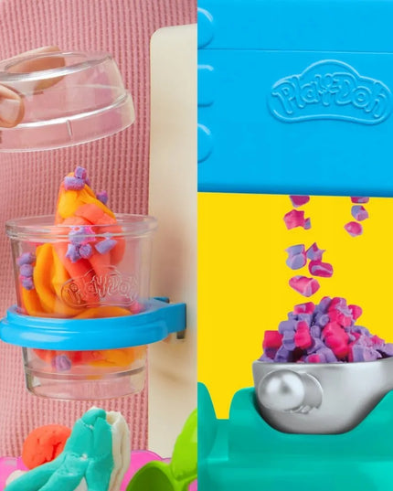PLAY-DOH modelinas „Vaivorykštinių ledų“ ledainė G0028