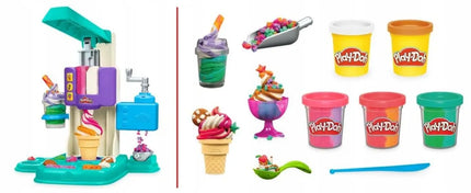 PLAY-DOH modelinas „Vaivorykštinių ledų“ ledainė G0028