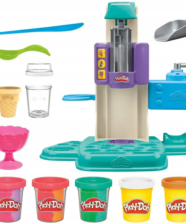 PLAY-DOH modelinas „Vaivorykštinių ledų“ ledainė G0028