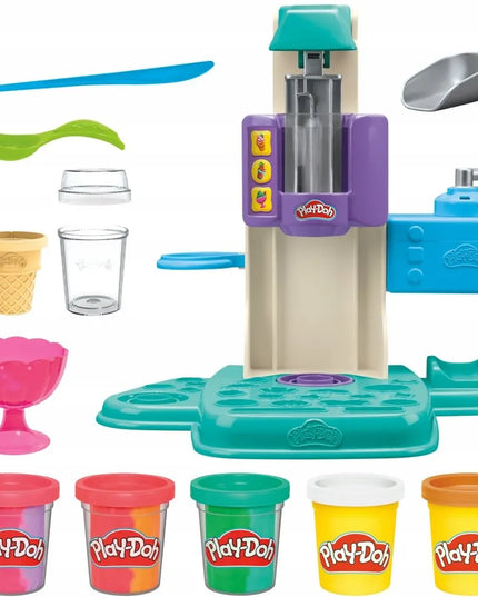 PLAY-DOH modelinas „Vaivorykštinių ledų“ ledainė G0028