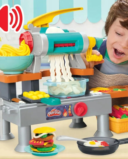 PLAY-DOH plastilinas „Super“ virtuvė su garsais, 6 indeliai ir priedai G2309