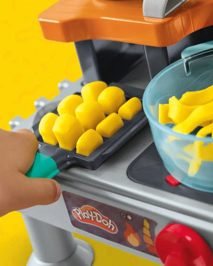 PLAY-DOH plastilinas „Super“ virtuvė su garsais, 6 indeliai ir priedai G2309