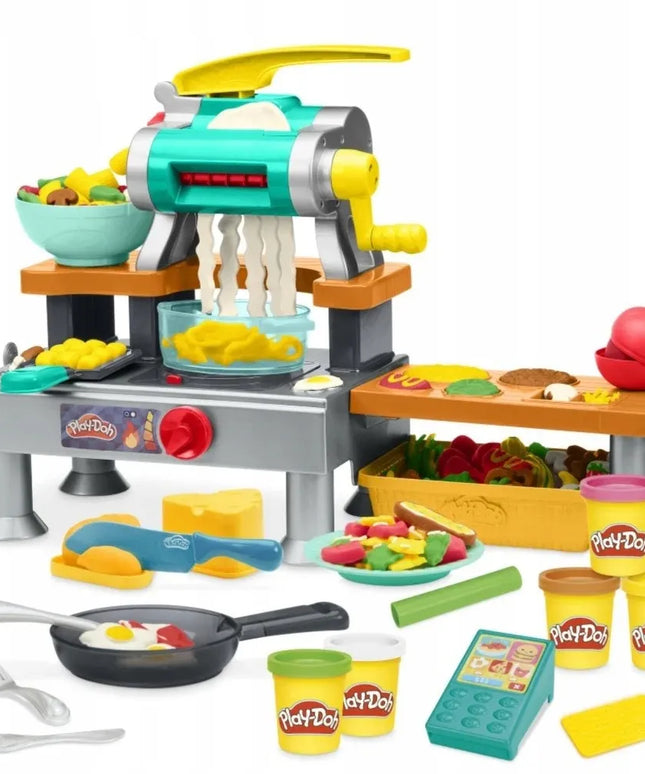 PLAY-DOH plastilinas „Super“ virtuvė su garsais, 6 indeliai ir priedai G2309