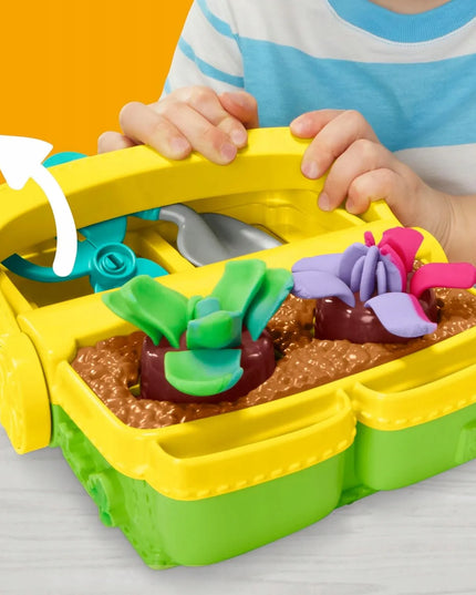 PLAY-DOH „Žydinčių gėlių“ rinkinys su modelinu, formelėmis ir priedais