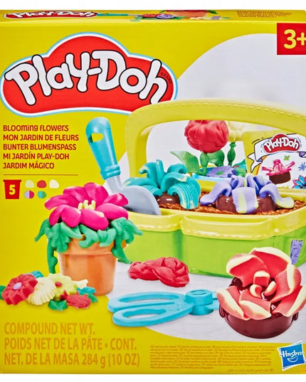 PLAY-DOH „Žydinčių gėlių“ rinkinys su modelinu, formelėmis ir priedais