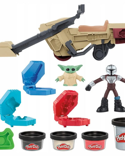 PLAY-DOH modelino rinkinys „STAR WARS: The Mandalorian“ su priedais G1582