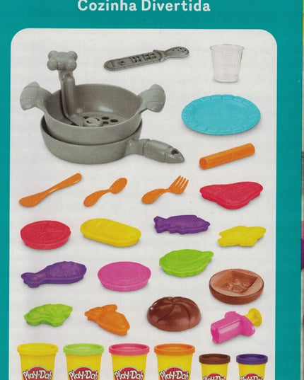 „Play-Doh“ pietų rinkinys XXL, 6 modelino indeliai ir 20 priedų, F8119