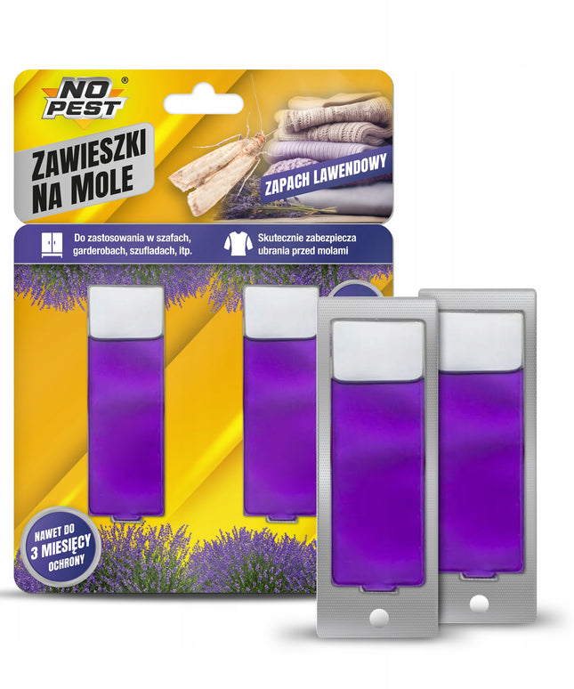 Skystis Drabužių Kandims Pakabukas Levandų NO PEST (10 vnt)