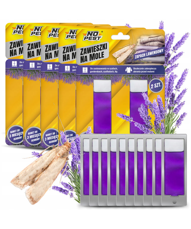 Skystis Drabužių Kandims Pakabukas Levandų NO PEST (10 vnt)