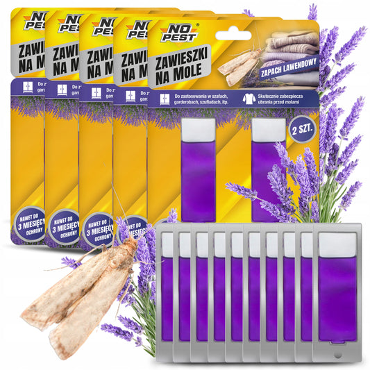 Skystis Drabužių Kandims Pakabukas Levandų NO PEST (10 vnt)