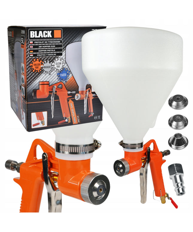 Pneumatinis purškiamasis tinkavimo ir sienų dažymo pistoletas, 5L