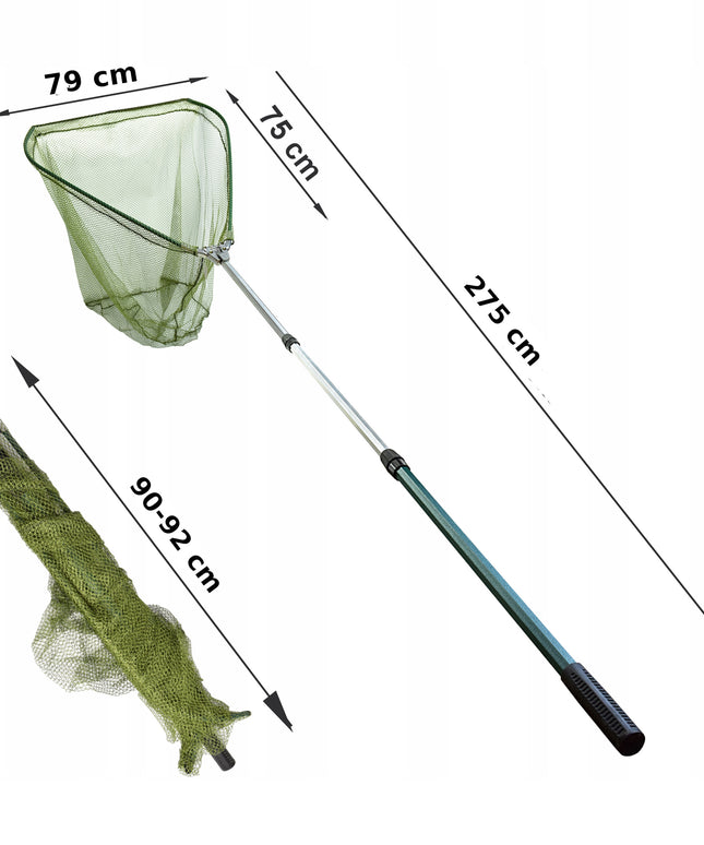 Teleskopinis žvejybinis graibštas 3 sekcijų