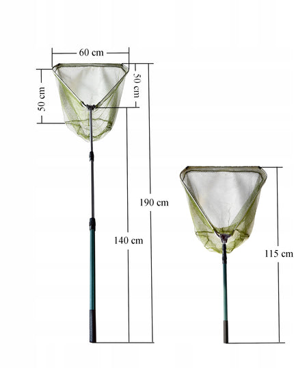 Teleskopinis tinklelis 3 sekcijų žvejybai